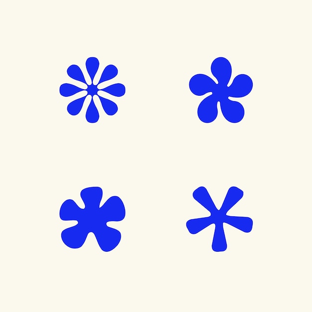 Abstracto en negrita asterisco logotipo marca icono moderno vol5