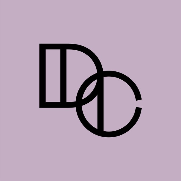 Abstracto en negrita del logotipo de DC Mark Icono moderno