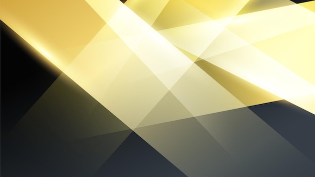 Abstracto negro y oro lujosas formas geométricas fondo