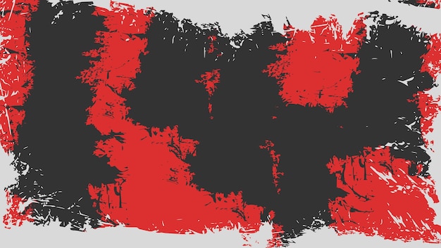 Vector abstracto negro rojo blanco grunge texture diseño de fondo