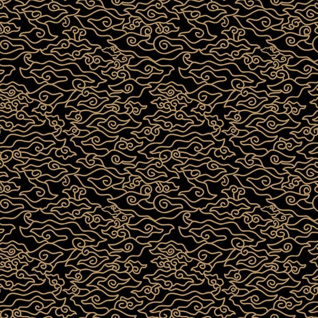 Abstracto nube patrón batik indonesio 141
