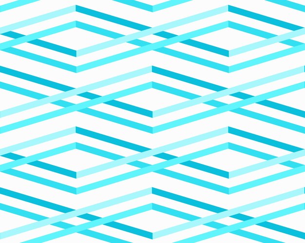Abstracto Olas del mar Patrón sin costuras Fondo de agua azul turquesa para la moda plantilla de sitio web de impresión de tela textil Rombos de fondo geométrico aislados en imagen gráfica blanca