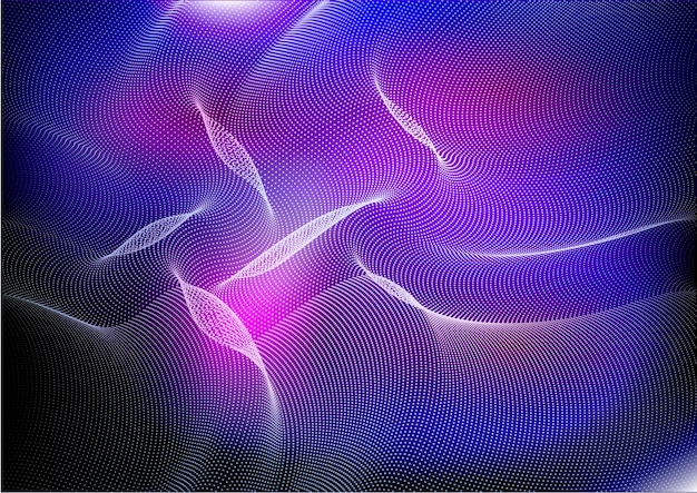 Abstracto La onda azul púrpura