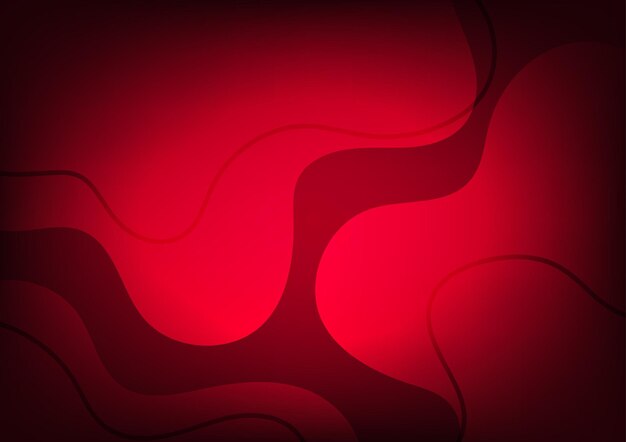 Abstracto onda cálida roja línea oscura de fondo caliente