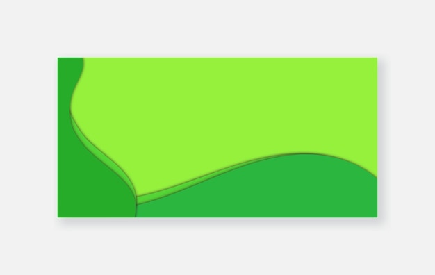 Abstracto ondas modernas simple fondo verde