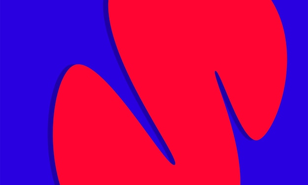 Abstracto ondulado brutalista fondo contemporáneo Brutal diseño suizo bauhaus rojo azul retro de moda
