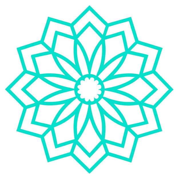 Abstracto Ornamento islámico de mandala para proyectos creativos