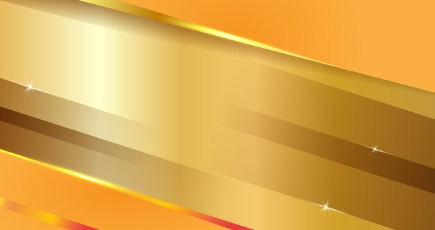 Abstracto oro lujo fondo gradiente luz lente efectos de llamarada decoraciones oro rayado metálico