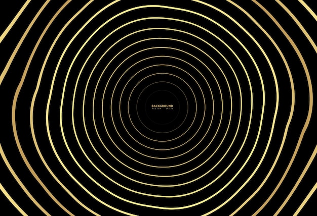 Abstracto Oro lujoso círculo vectorial de color fondo de medio tono Gradiente patrón de línea retro diseño gráfico dorado Decoración moderna para sitios web carteles banderas plantilla vectorial EPS10