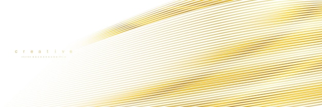 Abstracto oro lujoso fondo de línea de onda