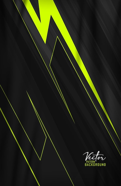 Abstracto Patrón camiseta verde estable y negro