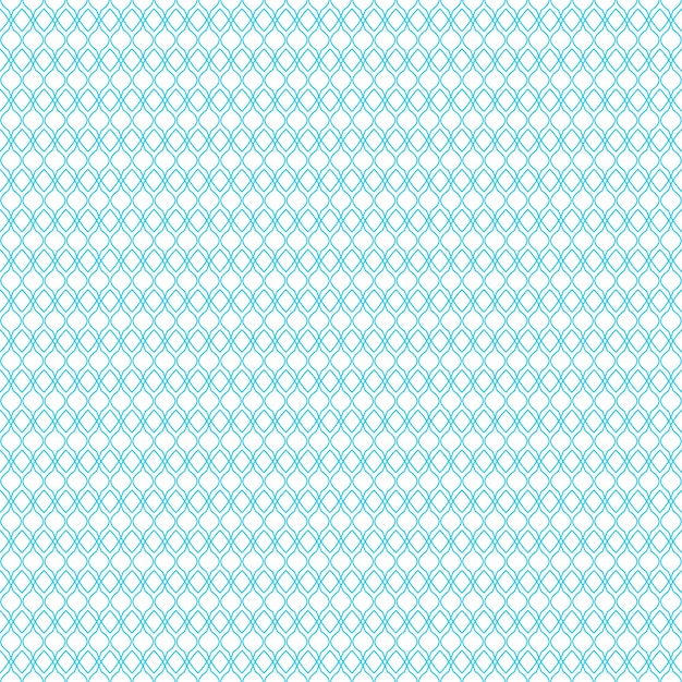 Abstracto Patrón sin costura Doodle azul Figuras geométricas Vector de fondo