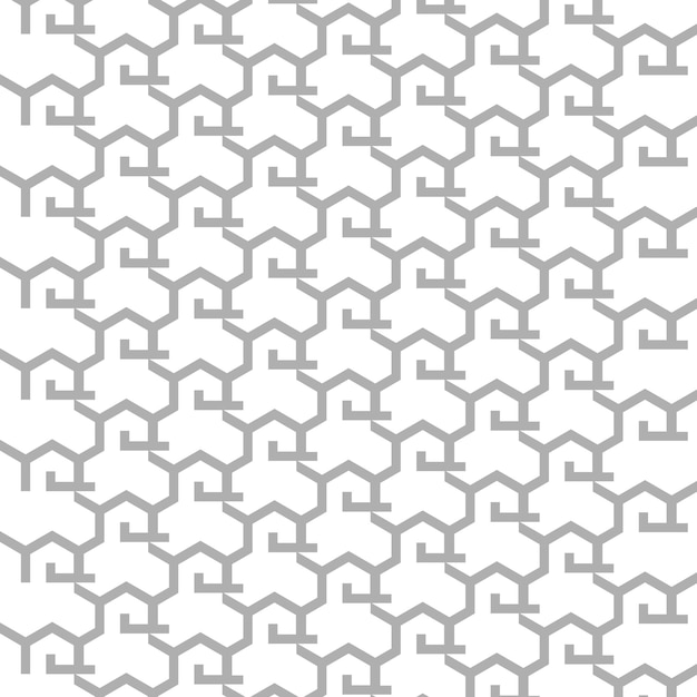 Abstracto patrón sin costuras de teselación geométrica gris