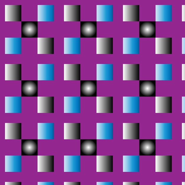 Abstracto patrón de cruz geométrica en azul gris y púrpura