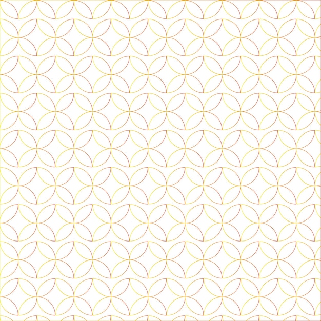 Abstracto patrón geométrico sin costuras con círculos naranja y amarillo
