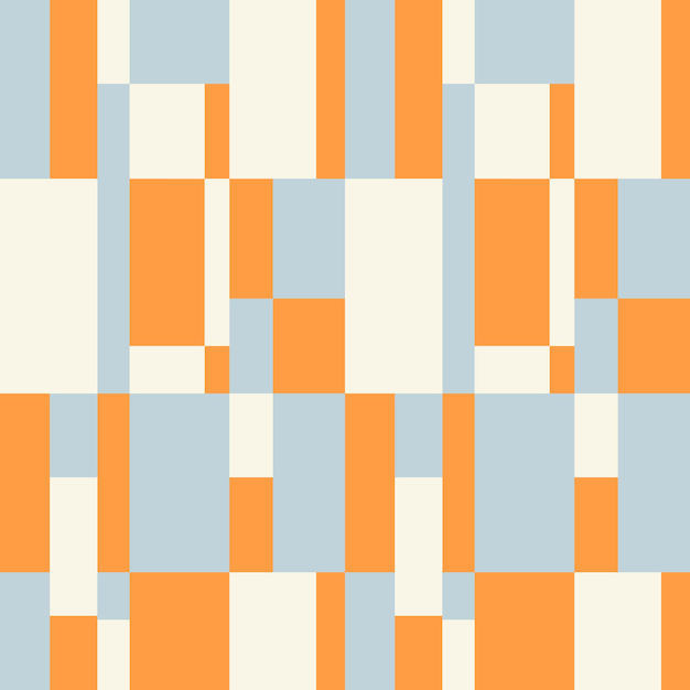 Abstracto patrón geométrico sin costuras Y2K cuadrícula de mosaico retro estilo de los años 2000 fondo vectorial