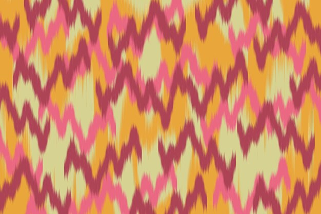 Abstracto patrón Ikat con diseño de zigzag diseño abstracto de patrón Ikat para ropa de tela
