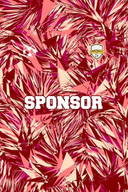 Abstracto Patrón Jersey Fondo deportivo Casual Retro