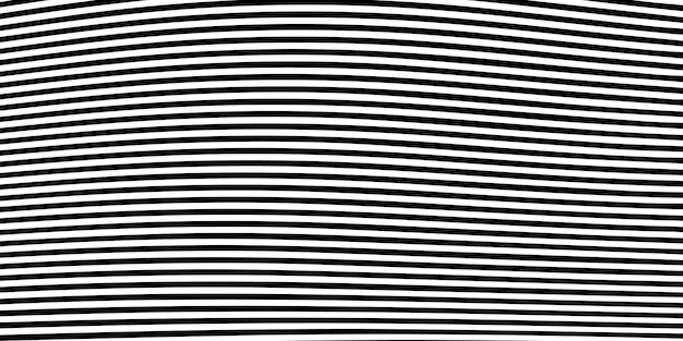 Abstracto Patrón de líneas curvas en blanco y negro