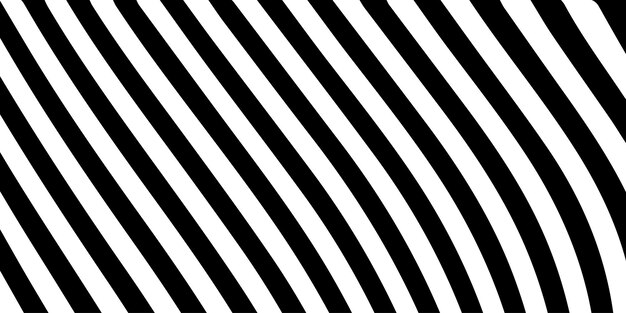 Abstracto Patrón de líneas curvas en blanco y negro