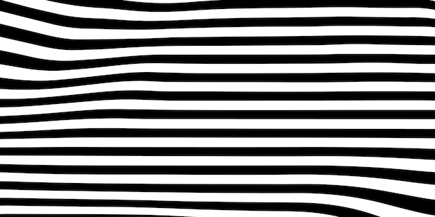 Abstracto Patrón de líneas curvas en blanco y negro