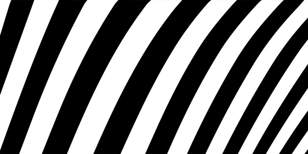 Abstracto Patrón de líneas curvas en blanco y negro