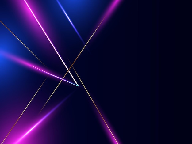 Abstracto patrón de neón brillante formas de diseño de fondo