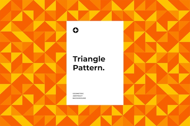 Abstracto Patrón de triángulo naranja