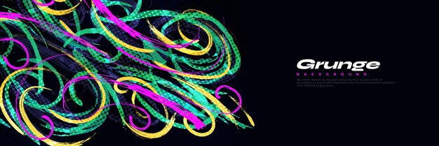 Abstracto Pincel de acuarela Fondo con trazo de pincel de medio tono Ilustración para banner o cartel Elementos de arañazos y textura para el diseño