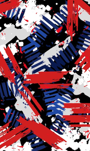 Abstracto pincel grunge trazo papel tapiz desordenado para el jersey de sublimación