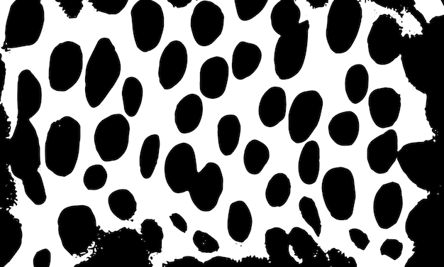 Abstracto pincel de pintura negra trazos manchas rayas Grunge textura monocromática fondo vectorial