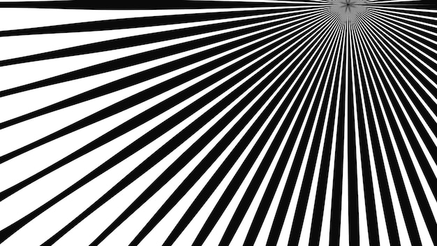 Abstracto de pincel solar blanco y negro con rayas de línea