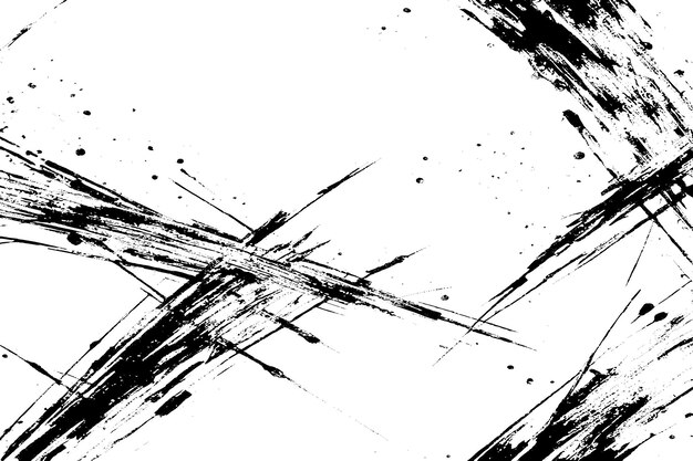 Abstracto Pinturas blancas sobre un fondo negro