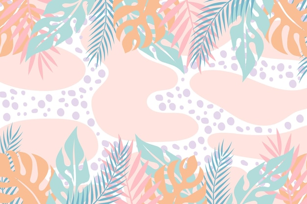 Abstracto plano Fondo floral