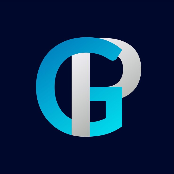 Vector abstracto plantilla de diseño de logotipo de letra gp ilustración de logotipo vectorial