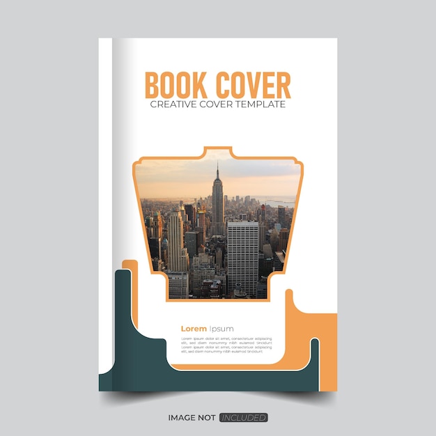 Abstracto de la portada del informe anual con imagen portada del libro de estilo único