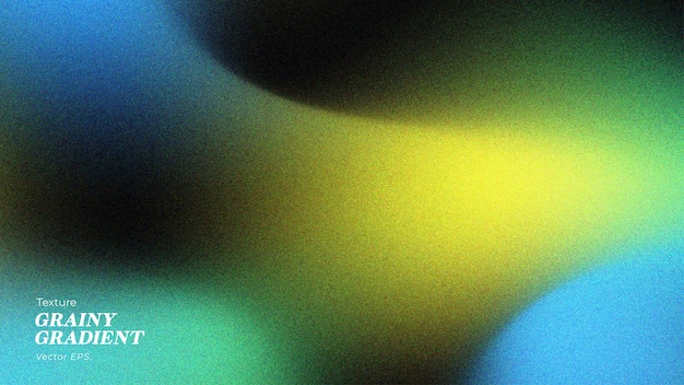 Abstracto premium sencillo sombra profunda ondulada amarilla azul menta verde gradiente textura de efecto granulado