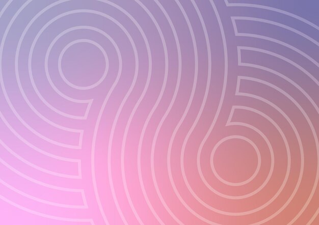 Abstracto presentación moderna de ondas de línea círculo fondo dinámico