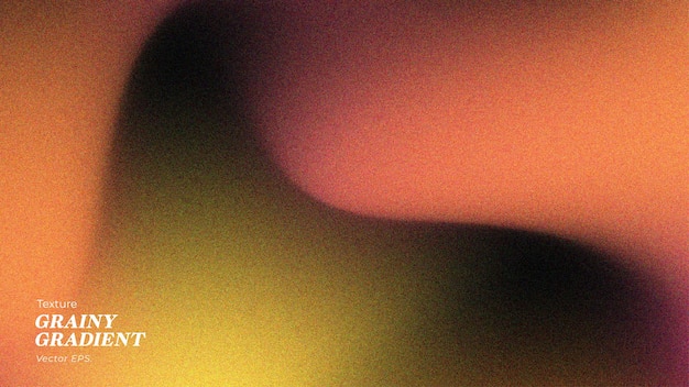 Abstracto de primera calidad Sombra profunda ondulada suave Gradiente amarillo naranja negro Textura de efecto granulado