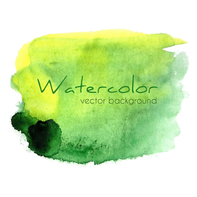 Abstracto punto de acuarela verde estandarte artístico