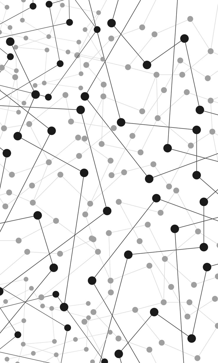 Abstracto puntos y líneas de conexión antecedentes de ciencia y tecnología de conexión Ilustración vectorial