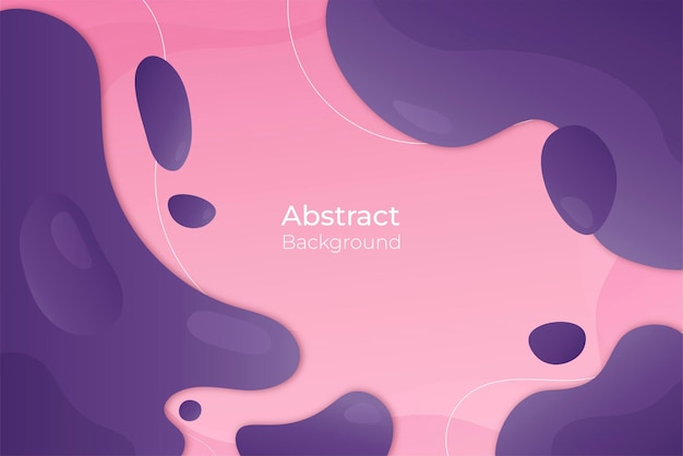 Abstracto púrpura y rosa forma de fluido estandarte moderno fondo vectorial líquido abstracto 3