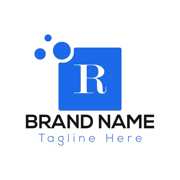 Abstracto R letra moderna marcas de letras iniciales diseño del logotipo