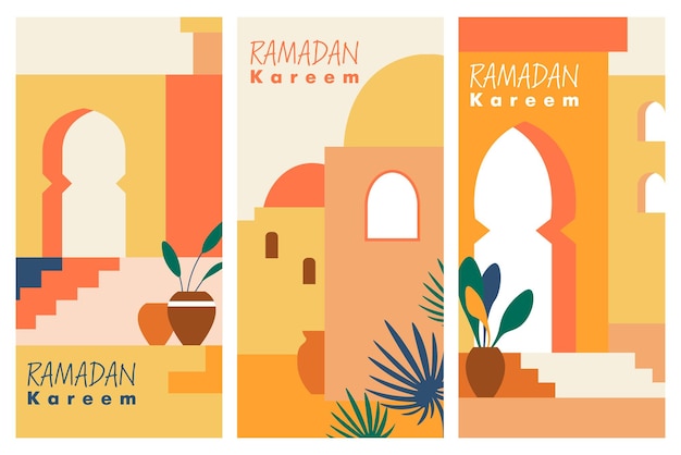 Abstracto ramadán vector de ilustración moderno