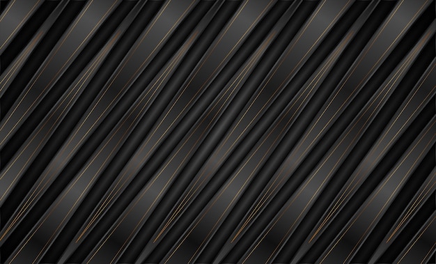 Abstracto rayas y líneas de bronce negro fondo corporativo