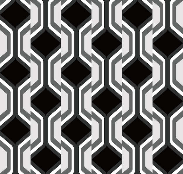 Abstracto Retro Art Deco Psicodélico Colorido Vector Geométrico Patrón Sin Costura Moda Moda Colores