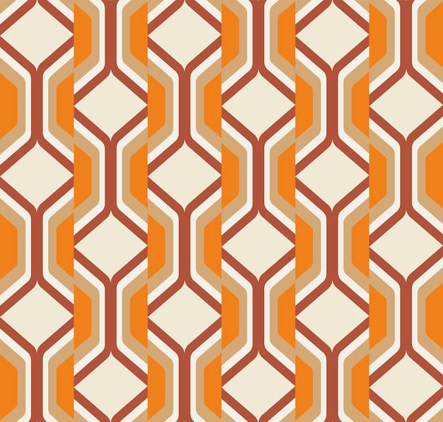 Abstracto Retro Art Deco Psicodélico Colorido Vector Geométrico Patrón Sin Costura Moda Moda Colores