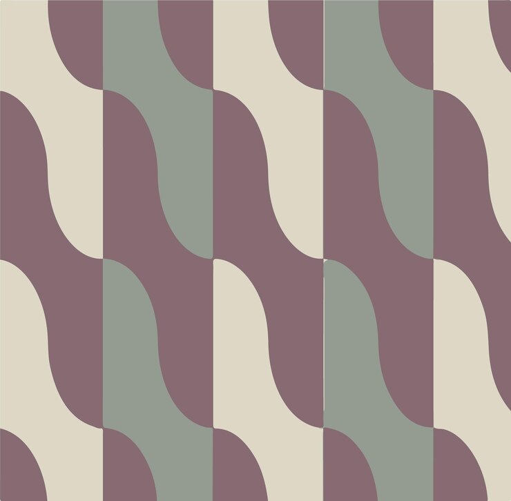 Abstracto Retro geometría líneas onduladas patrón sin costuras