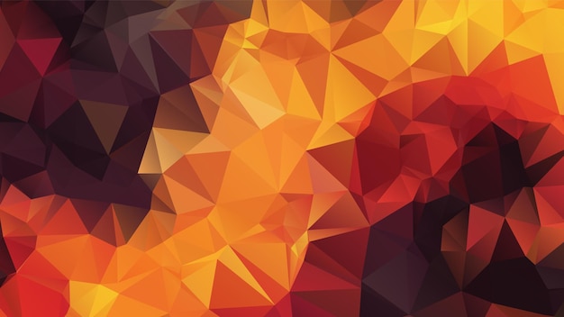 Abstracto Rojo y Amarillo Color Cálido Polígono Diseño de Fondo Estilo de Origami Geométrico Abstract con Gradiente