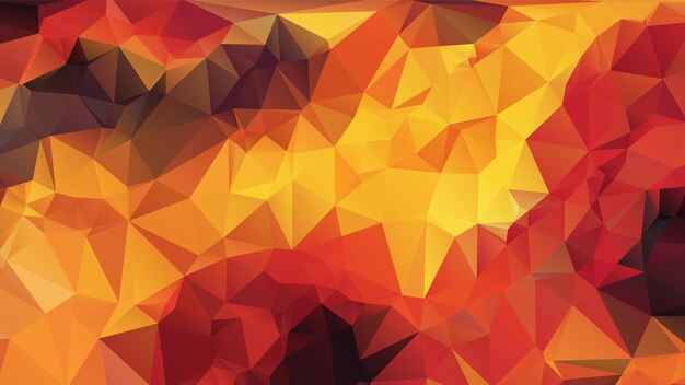 Abstracto Rojo y Amarillo Color Cálido Polígono Diseño de Fondo Estilo de Origami Geométrico Abstract con Gradiente